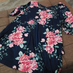 Floral Knee Length Dress